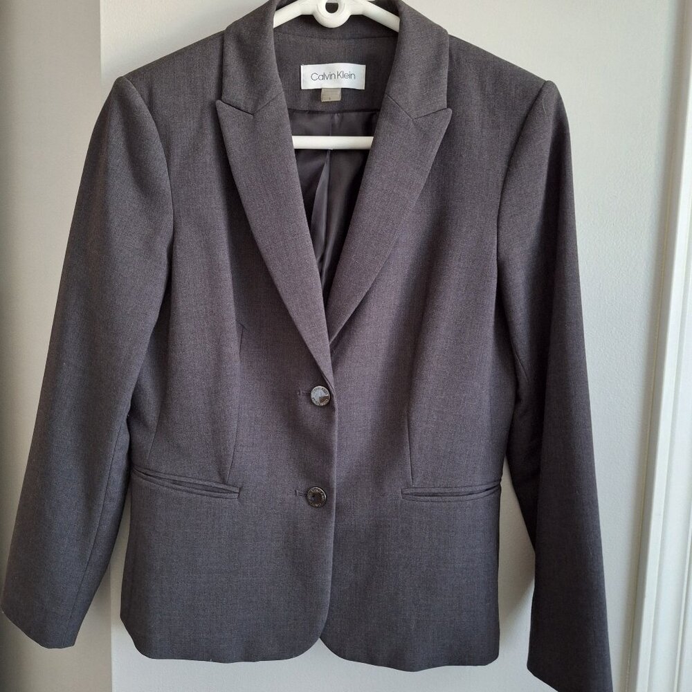 Calvin Klein Grey Blazer Jacket